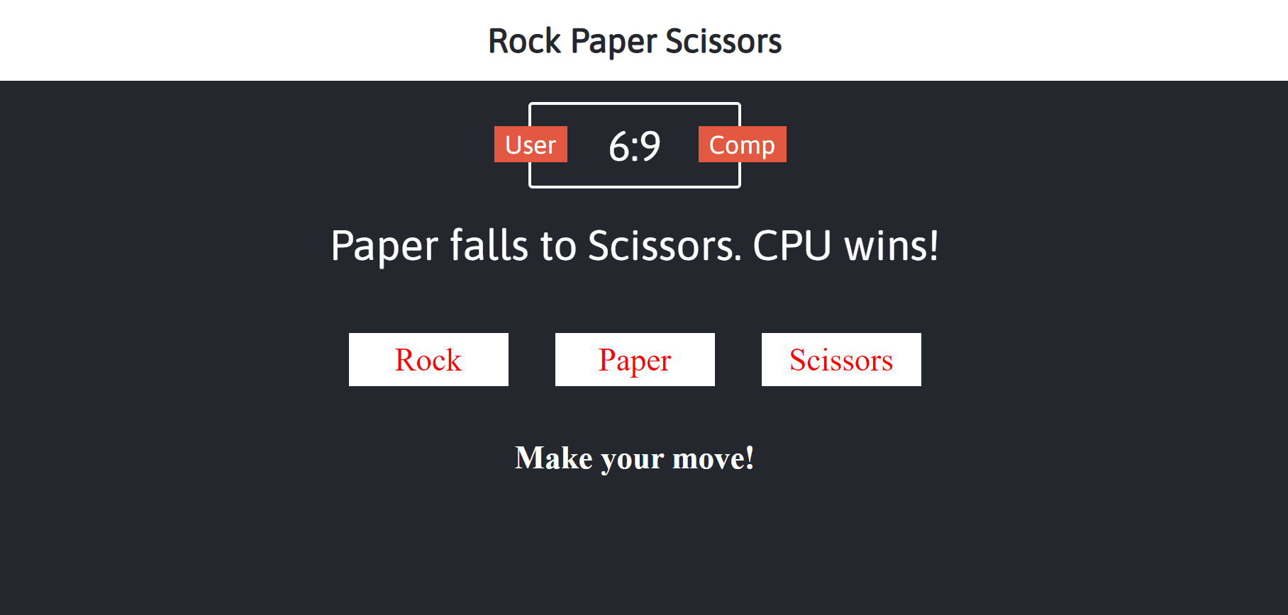 Rock Paper Scissors